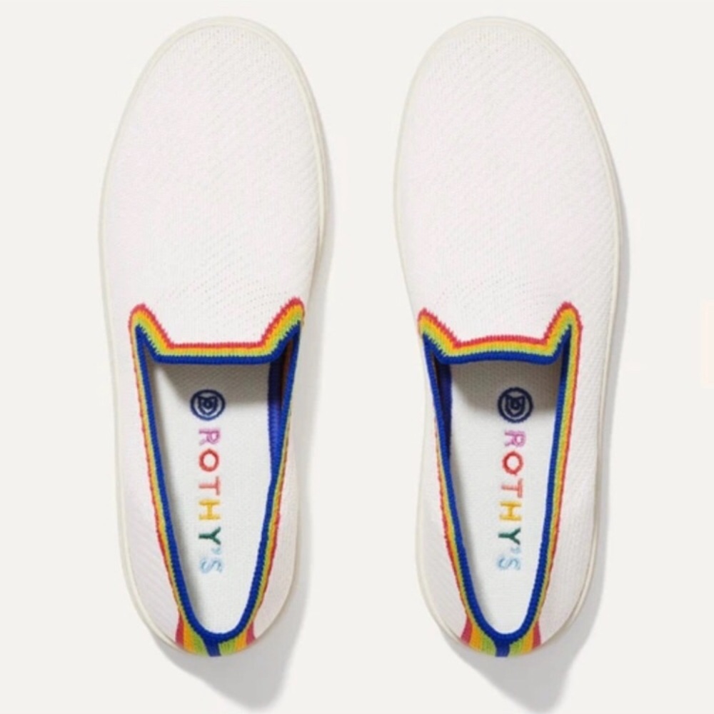 *Limited Edition* Rothy's The Sneaker
WHITE RAINBOW SIZE: 9.5 - Picture 7 of 8